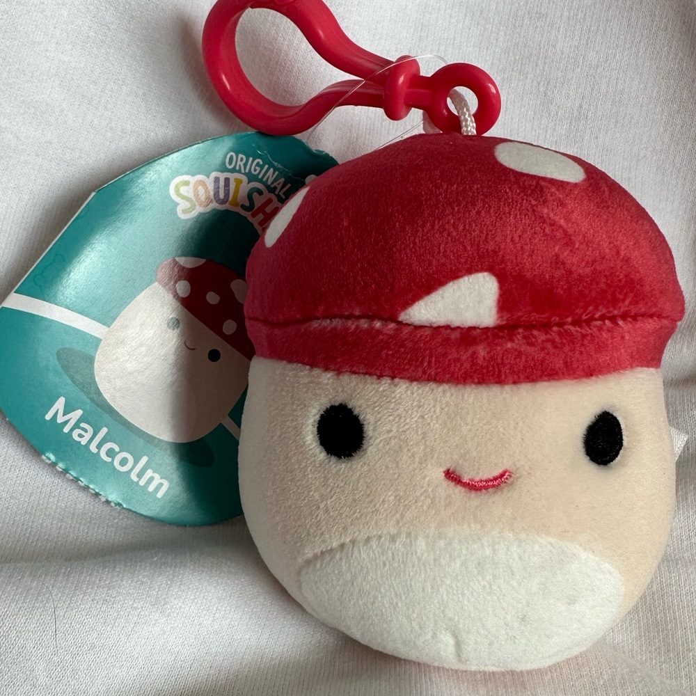 Squishmallows Malcom the Mushroom Clip